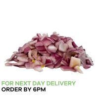 Prepared Diced Chunky Red Onion 2.5kg